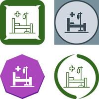 Bed Icon Design vector