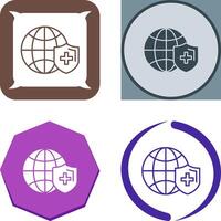 Global Protection Icon Design vector