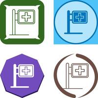 Signboard Icon Design vector
