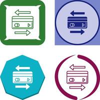 Transaction Icon Design vector