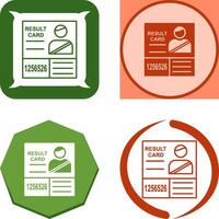 Candidate Results Icon Design vector