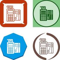 Pos Terminal Icon Design vector