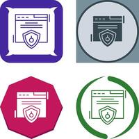 Web Security Icon Design vector