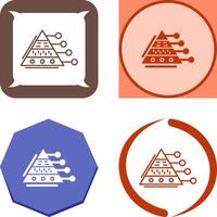 Pyramid Graph Icon Design vector
