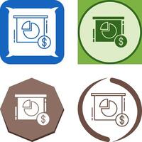 diseño de icono de gráfico circular vector