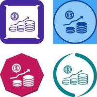 Money Growth Icon Design vector