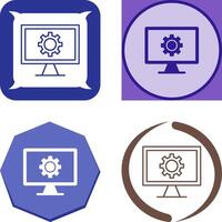 Monitor Screen Icon Design vector