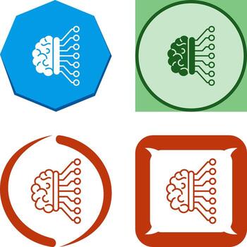Machine Learning Icon Design vector