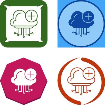 diseño de icono de computación en la nube vector