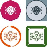 Cyber Security Icon Design vector