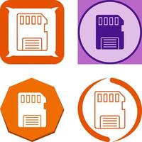 Memory Card Icon Design vector