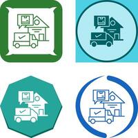 Package Receiving Icon Design vector