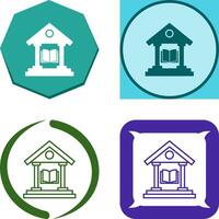 Library Icon Design vector