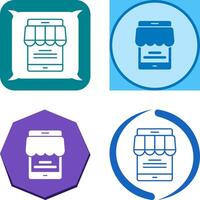 Online Store Icon Design vector