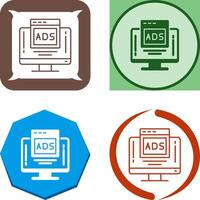 Digital Advertising Icon Design vector