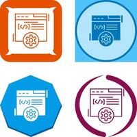 web desarrollo icono diseño vector