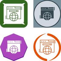 Browser Icon Design vector
