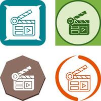 Clapper Board Icon Design vector