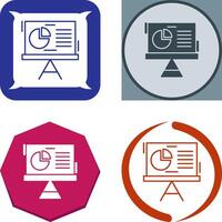 Pie Chart Icon Design vector