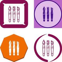 Brushes Icon Design vector