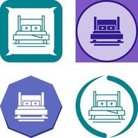 Bed Icon Design vector