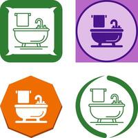 Bathtub Icon Design vector