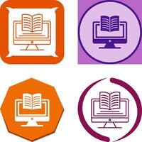 Digital Learning Icon Design vector