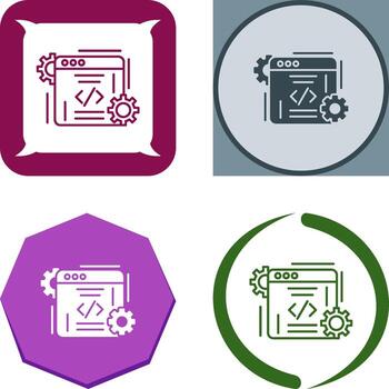 Coding Icon Design vector