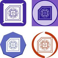 Chip Icon Design vector
