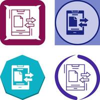 Data Transfer Icon Design vector