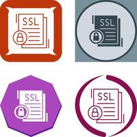 SSL Icon Design vector