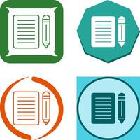 Note Icon Design vector