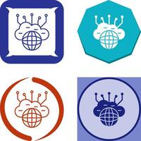 Computing Cloud Icon Design vector