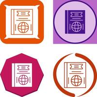 Passport Icon Design vector