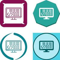 Coding Icon Design vector