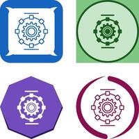 Automated Process Icon Design vector