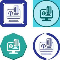 Online Payment Icon Design vector