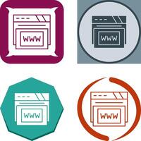 Www Icon Design vector