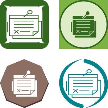 Note Icon Design vector