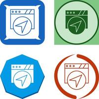 Navigation Icon Design vector