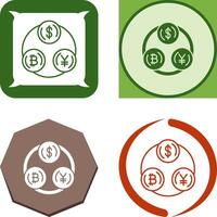 diseño de icono de cambio de moneda vector