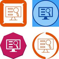 Monitor Screen Icon Design vector