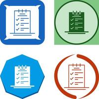 Booking CheckList Icon Design vector