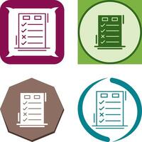 Today to Done CheckList Icon Design vector