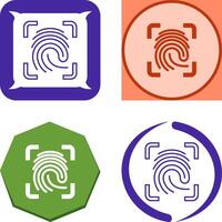 Finger Print Icon Design vector