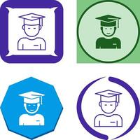 Graduate Student Icon Design vector