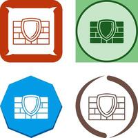 Firewall Icon Design vector