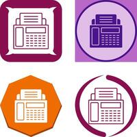 Fax Machine Icon Design vector