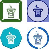 Water Bucket Icon Design vector
