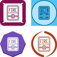 Fire Button Icon Design vector